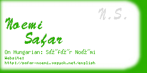 noemi safar business card